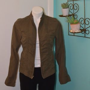 Calson Girl's junior Jacket fitted Bomber Ruching